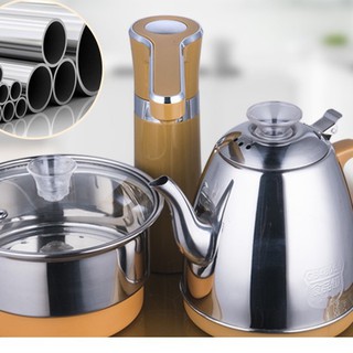 Ấm Đun Nước Vàng VCR3500s  Inox 304 | Bàn Trà Điện đun nước pha trà hoàn toàn tự động cảm ứng 100%