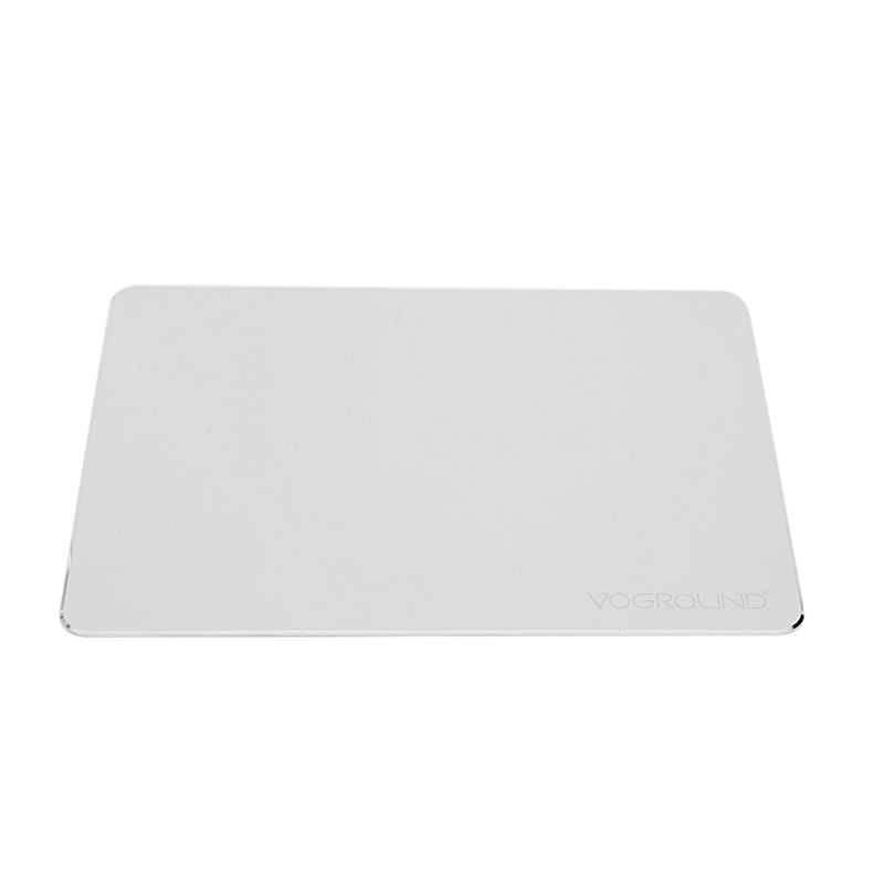 Voground Hard Silver Metal Aluminum Mouse Pad Mat Smooth Magic Ultra Thin Double