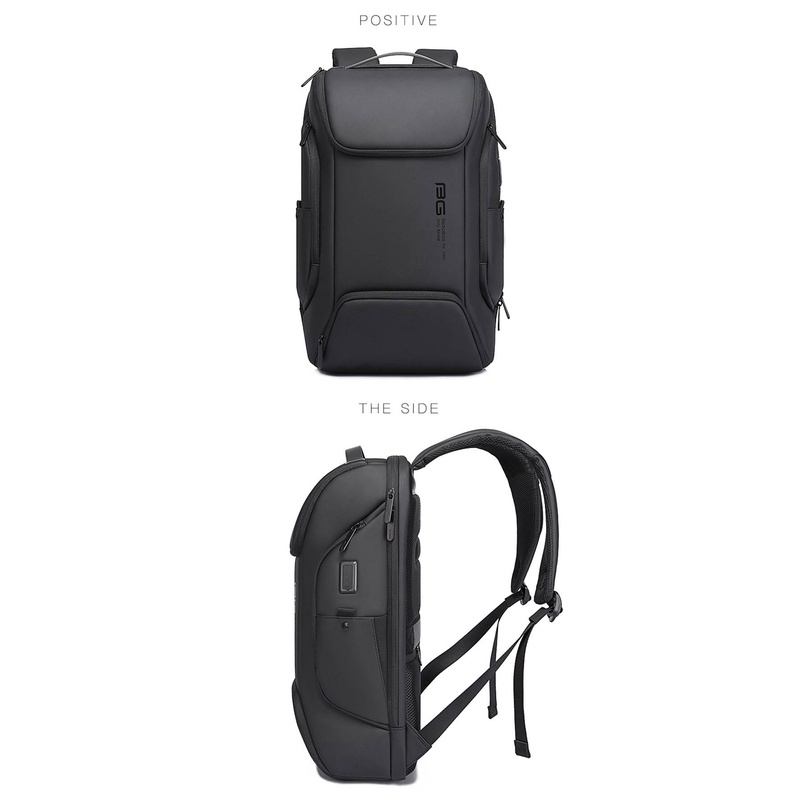 Balo Laptop Bange Maven Giao Long màu đen/xám chống nước trang bị cổng sạc USB chứa laptop 17.3 inch GLB1004