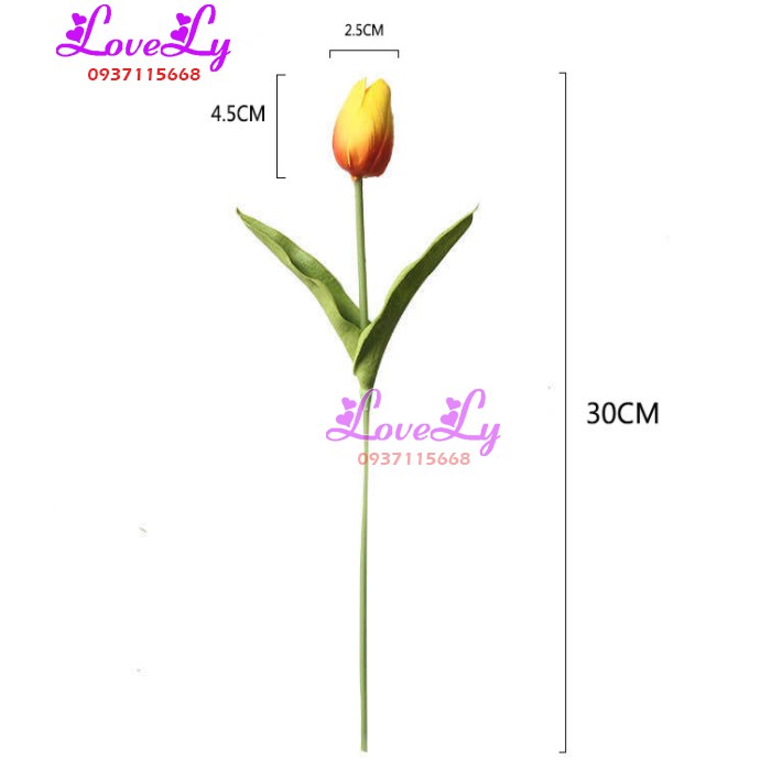 [Mã LIFE20KALL giảm 10% đơn 50K] Hoa giả - Hoa Tulip cao su giả như thật decor trang trí nhà cửa