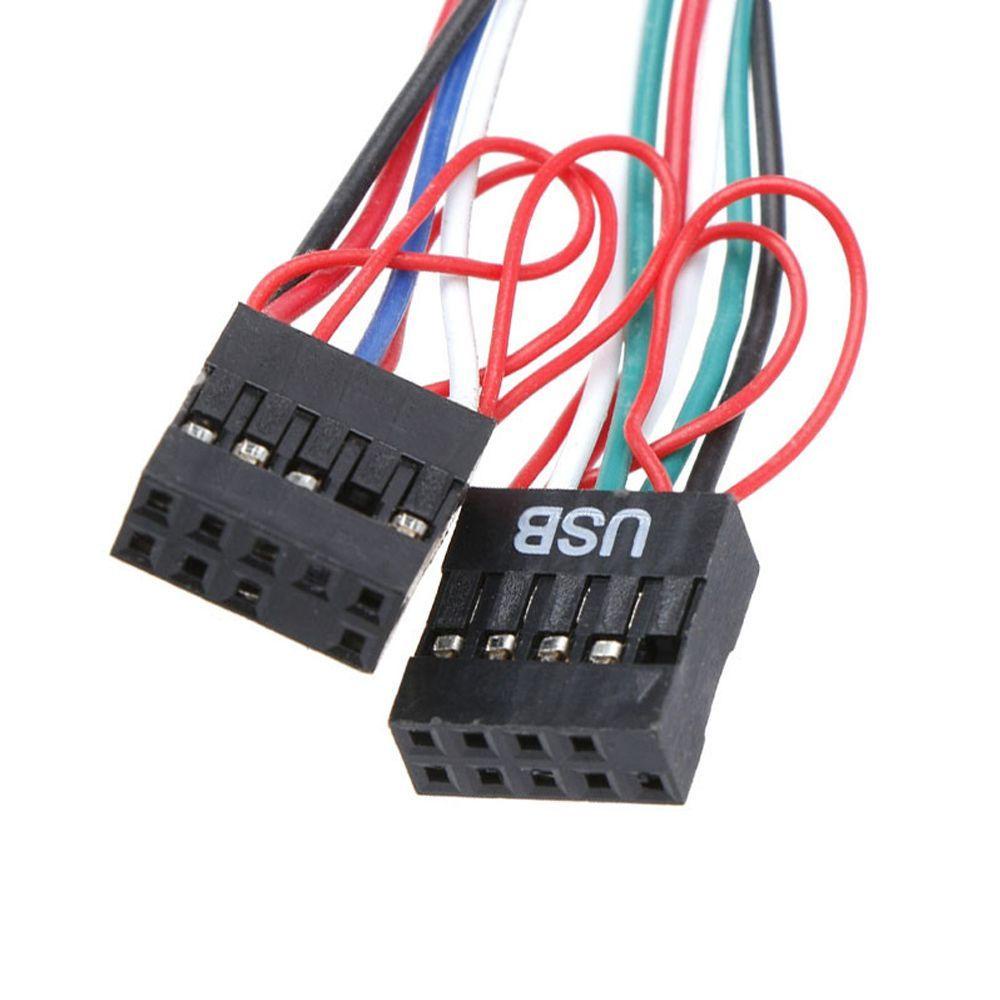 HARRIETT Bộ Chuyển Đổi Cáp Âm Thanh Máy Tính Để Bàn 6.8CM 2 Cổng USB 2 Cổng Âm Thanh