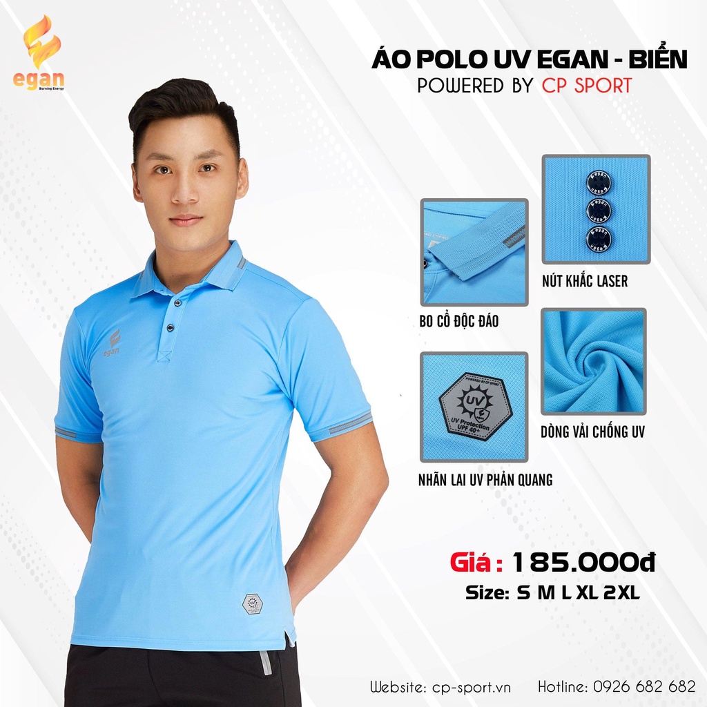 Áo thể thao, thời trang, Polo Nam Egan 2 UV - Dungcusport