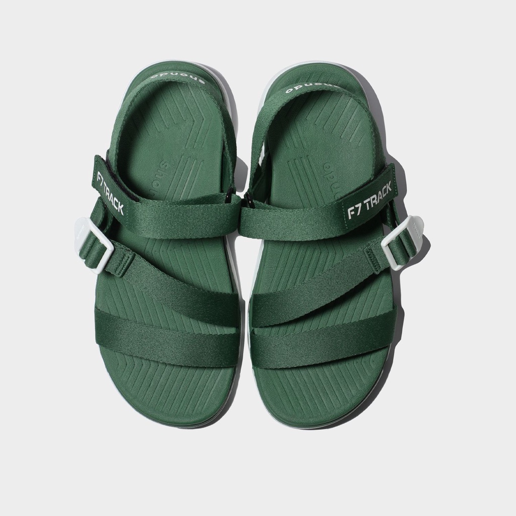 Giày Sandals Shondo F7 Track xanh mint đế trắng F7T0042