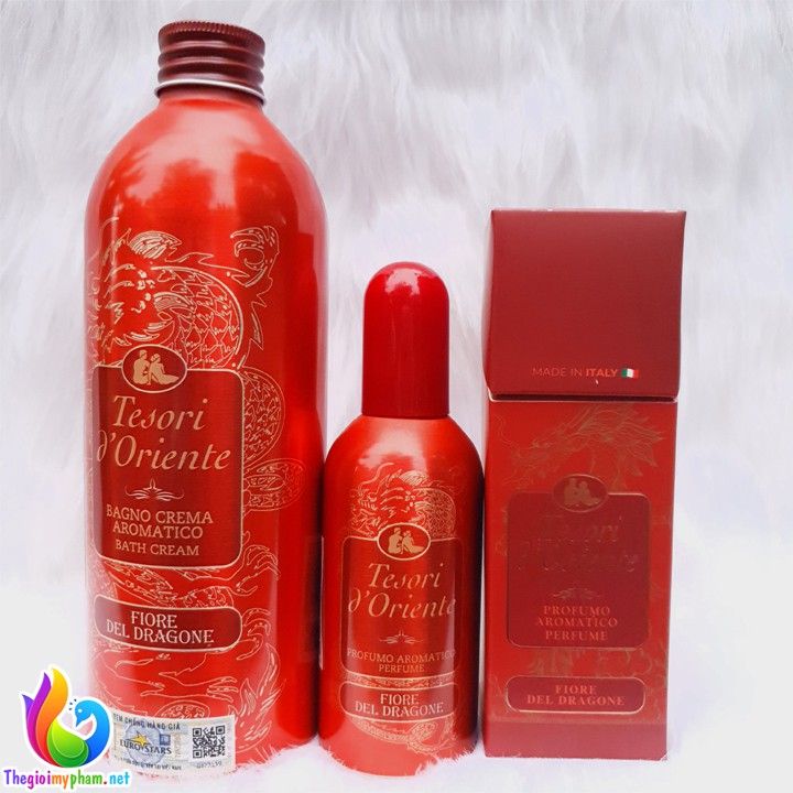 Combo Tesori d'Oriente Thanh Long: Sữa Tắm 500ml + Nước Hoa 100ml