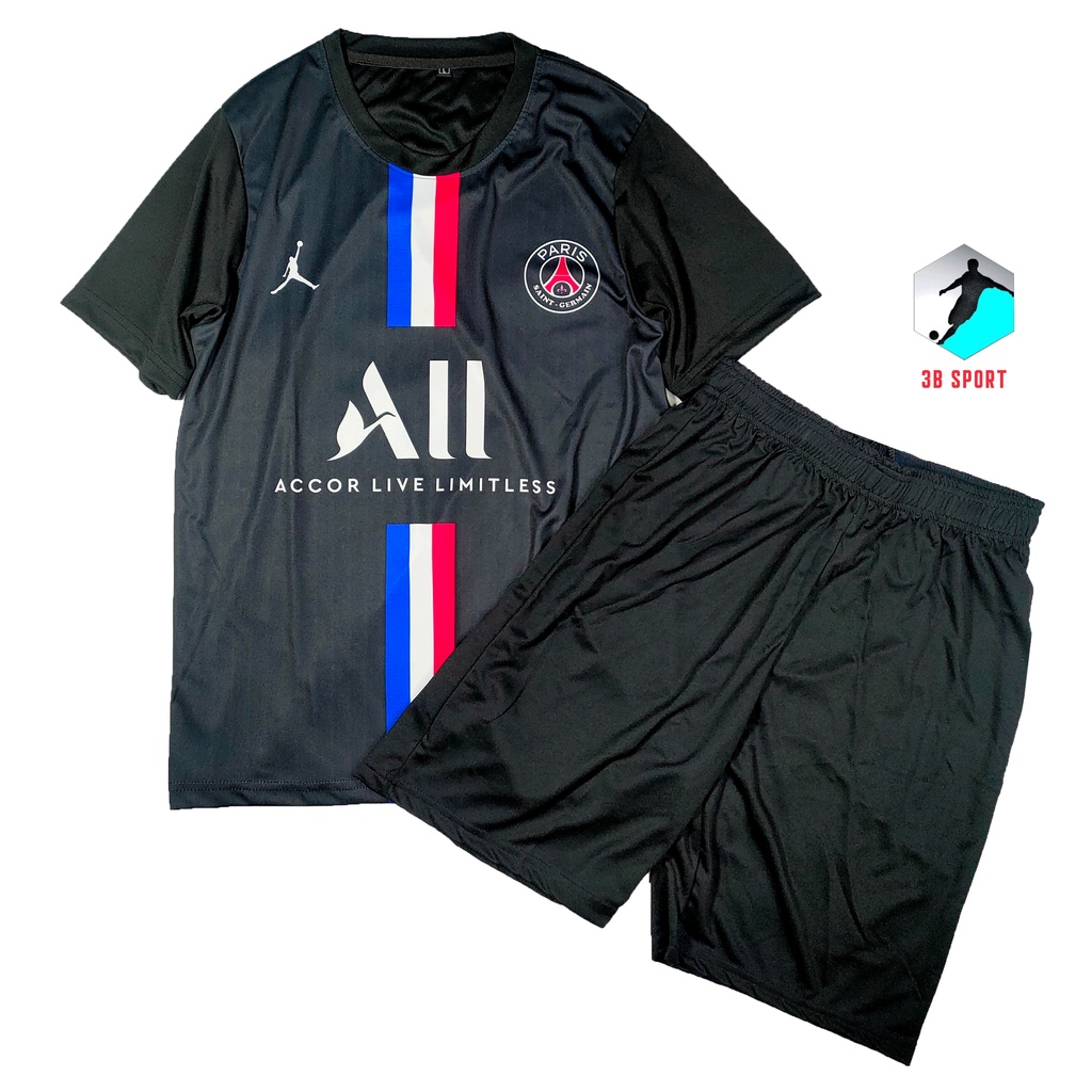 Áo bóng đá PSG Paris Saint-Germain đen Thun lạnh đẹp