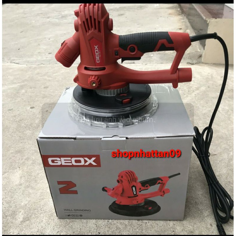 Máy xoa tường có đèn Geox GL180mm - máy chà nhám tường