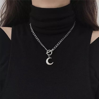 Vòng cổ mặt trăng lưỡi liềm phong cách Hàn Quốc