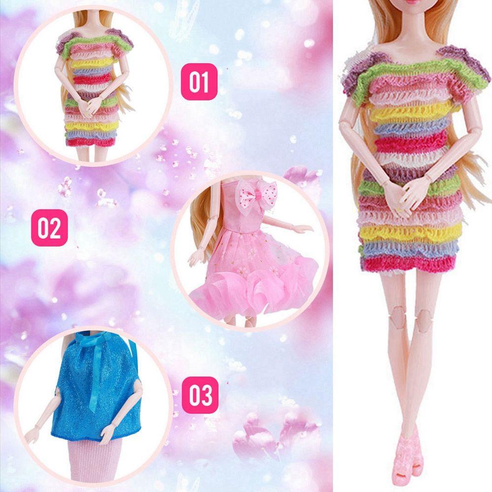 Luol Đầm Búp Bê DIY Thời Trang Năm 2021 Quần Áo Bé Gái