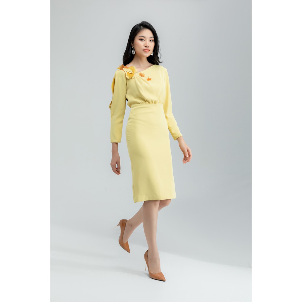 Đầm hoa lan tay lỡ thiết kế IVY moda MS 48C5857 | BigBuy360 - bigbuy360.vn