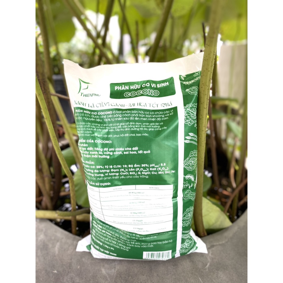 PHÂN HỮU CƠ VI SINH COCONO - Giúp Cây Trồng Phát Triển Bộ Rễ, Hình Thành Mầm Hoa, Đẻ Nhánh GÓI 1.5KG