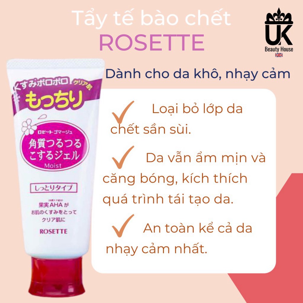 GEL TẨY TẾ BÀO CHẾT DÀNH CHO MỌI LOẠI DA ROSETTE GOMMAGE PEELING GEL 120G