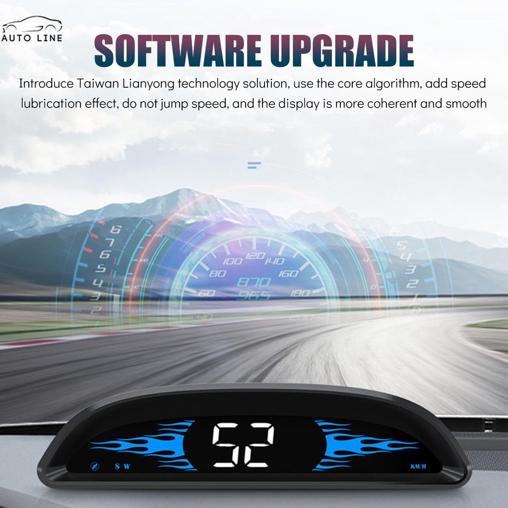 Đồng Hồ Đo Tốc Độ G2 HUD Tích Hợp Định Vị GPS Cảnh Báo Vô Mệt Mỏi Cho Xe Hơi SHOPCYC8455