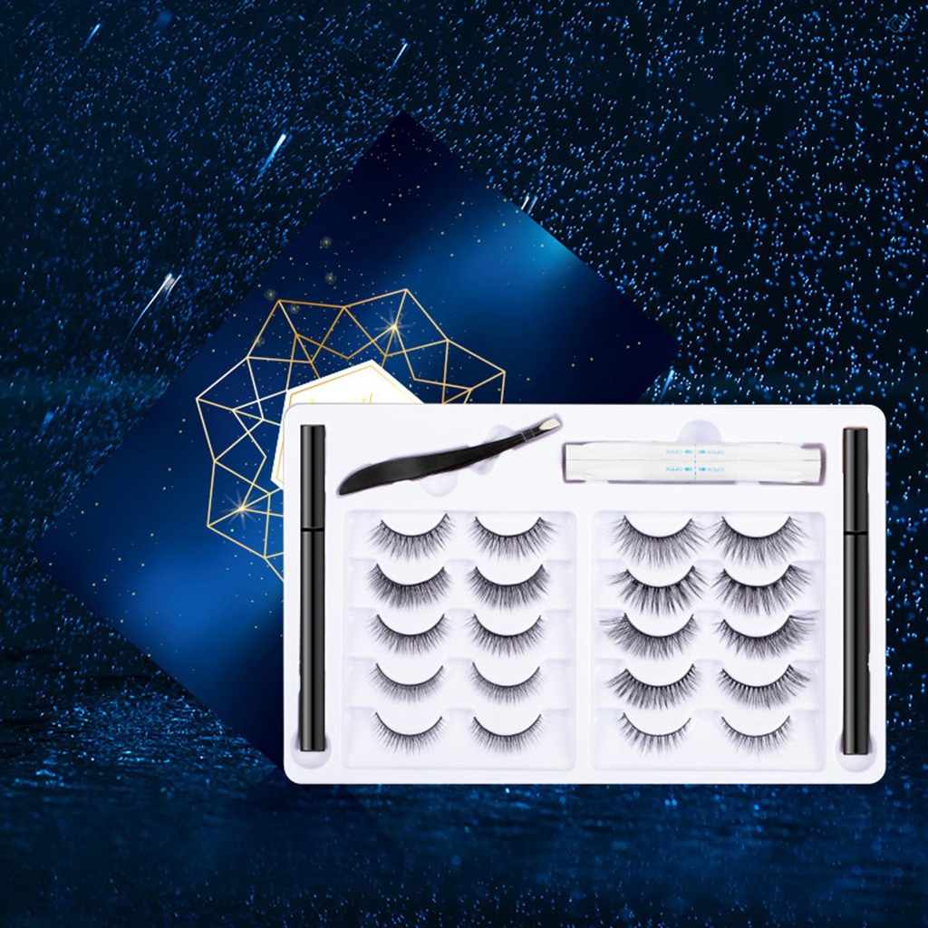 Set 10 cặp lông mi giả cong dài tự nhiên có thể tái sử dụng
 | BigBuy360 - bigbuy360.vn