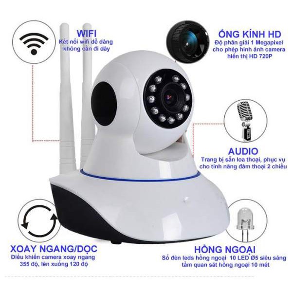 Camera an ninh 3 râu kết nối  wifi YOOSEE - intelligent camera