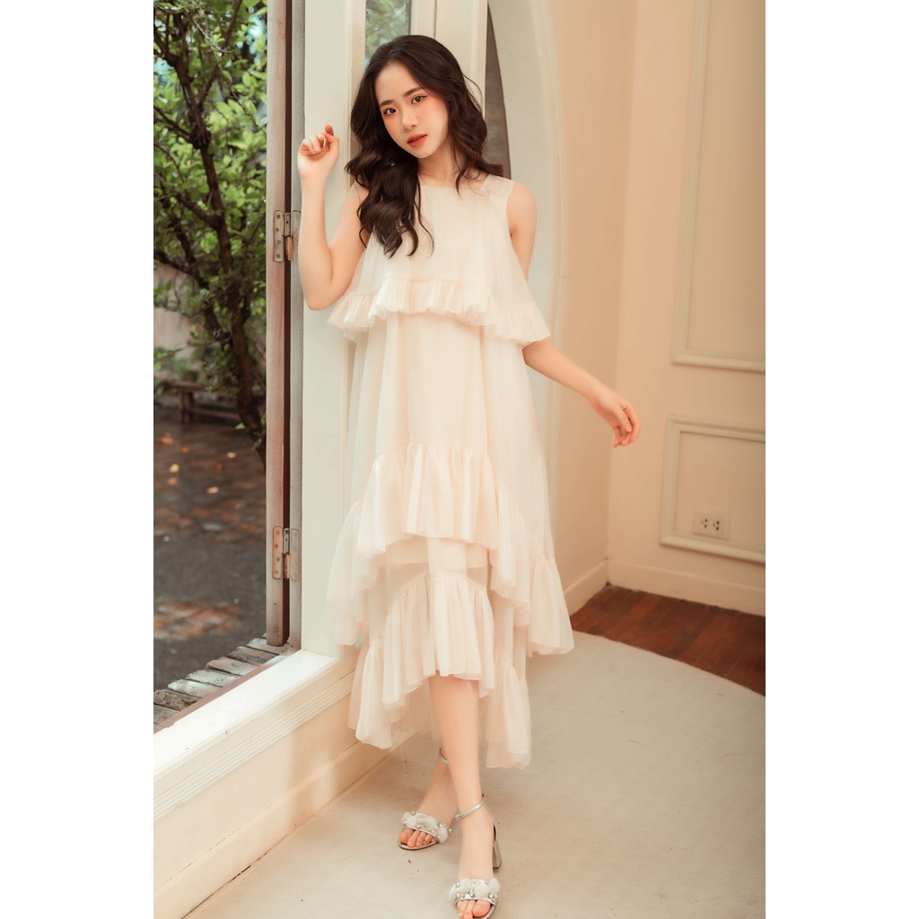 RENÉSMEE - Canary Dress - Đầm maxi tầng xòe