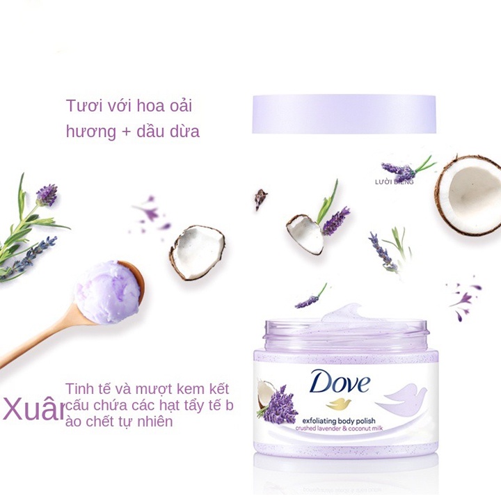 Tẩy Tế Bào Chết Body Dove Bản Thái 298ml Loại Bỏ Lớp Bụi Bẩn Toàn Thân Dưỡng Da Từ Sâu Bên Trong