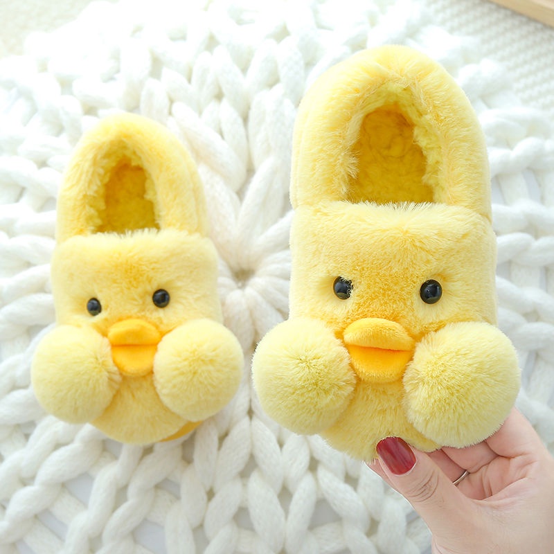 Giày cotton đi trong nhà kiểu hoạt hình xinh xắn ấm áp cho bé