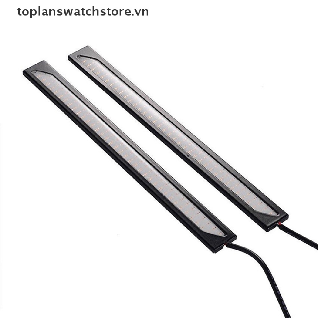 Đèn LED COB DRL DC 12V 17CM Siêu Sáng Chống Thấm Nước Màu Xanh Dương Cho Xe Hơi Vn