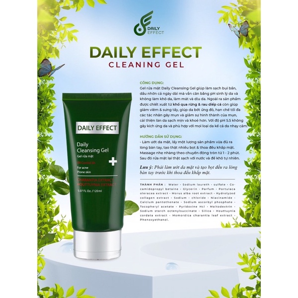 Gel Rửa Mặt DAILY EFFECT 120ml | BigBuy360 - bigbuy360.vn