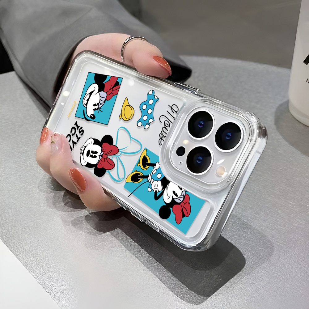 Ốp Điện Thoại Hình Chuột minnie Trong Suốt Cho iphone 14 Plus 11 13promax 12 7Plus X XS Max 7 8 SE 2020