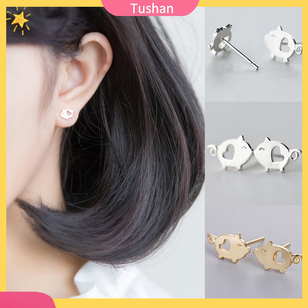 Khuyên tai nữ trang tạo hình động vật ngộ nghĩnh