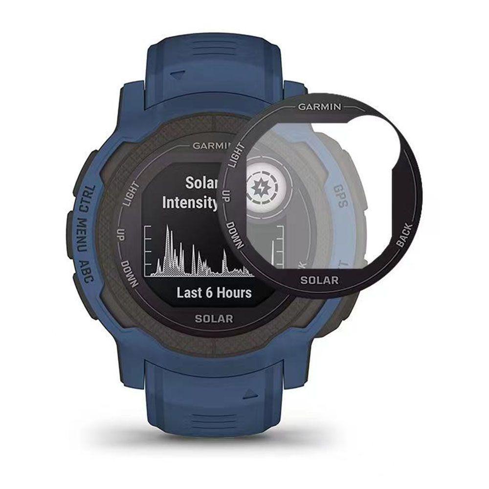 Set 2 Miếng Dán Viền Cong 3D Chống Trầy Bảo Vệ Cho Đồng Hồ Garmin instinct 2 2S