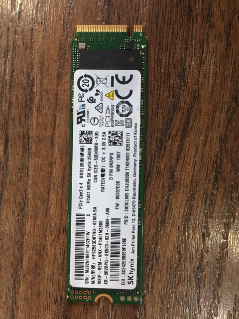 Ổ Cứng SSD M.2 PCle NVme 256G Thương Hiệu Hynix Sản Xuất Tại Germany Chuẩn Châu Âu | BigBuy360 - bigbuy360.vn