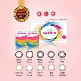 Kính áp tròng màu dùng 1 ngày Eye Secret