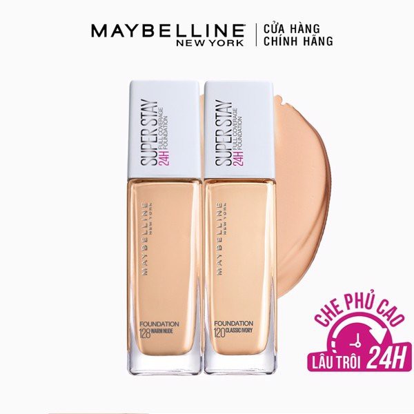 Kem Nền Che Phủ Hoàn Hảo Maybelline Super Stay 24H Full Coverage Foundation 30ml