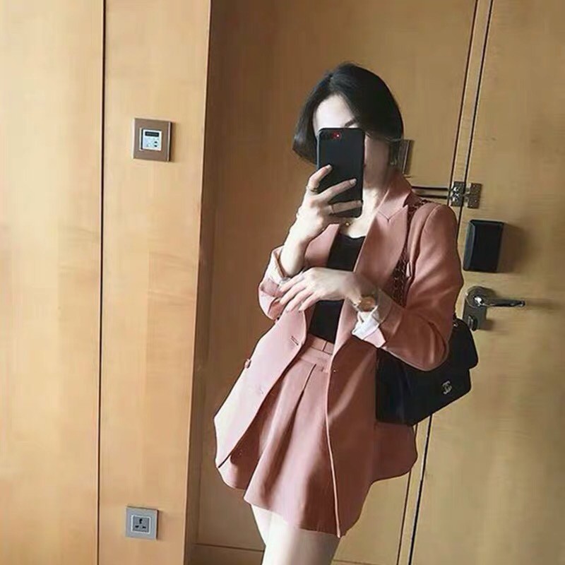 Set Blazers phong cách Hàn Quốc có 2 kiểu quần ngắn - dài (Order- sẵn Size M) | BigBuy360 - bigbuy360.vn