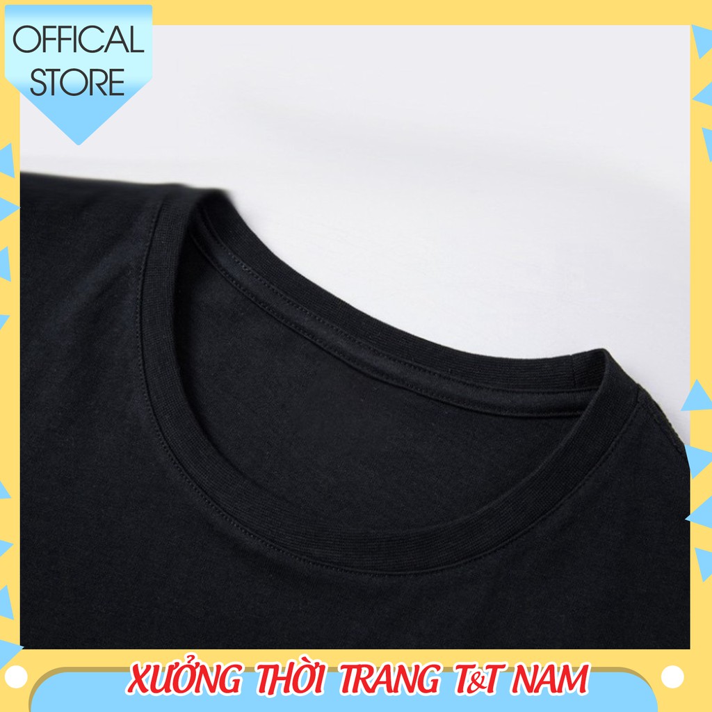 💎[ CAO CẤP ]  Áo thun phông nam tay lỡ unisex form rộng trơn chất cotton cổ tròn đẹp basic màu đen trắng | BigBuy360 - bigbuy360.vn