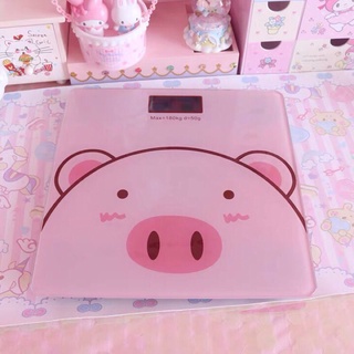 Cân điện tử mặt kính hình con heo