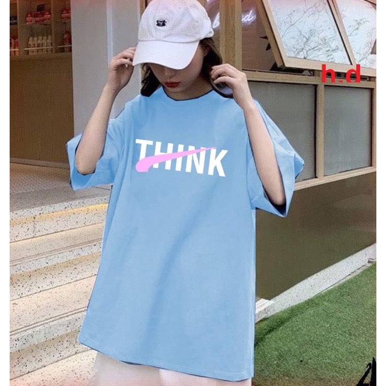 Áo phông THINK gạch chéo HD6