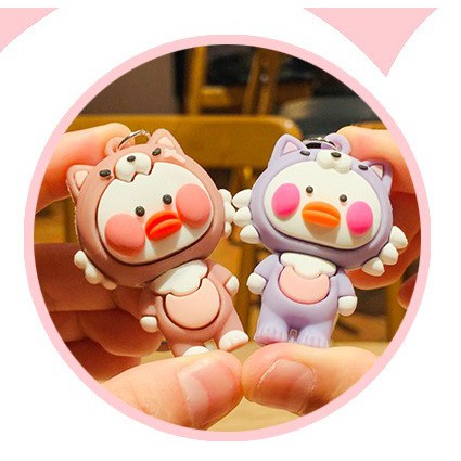 Móc khóa Cute hình VỊT CON treo Balo Túi xách Khóa xe Dễ thương