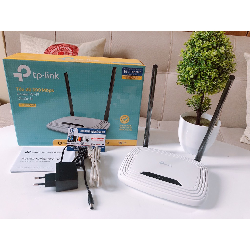 Bộ phát WIFI TPLINK 841 TL-WR841N 300Mbps Ver 14.0 - Bảo hành Chính hãng 24 tháng