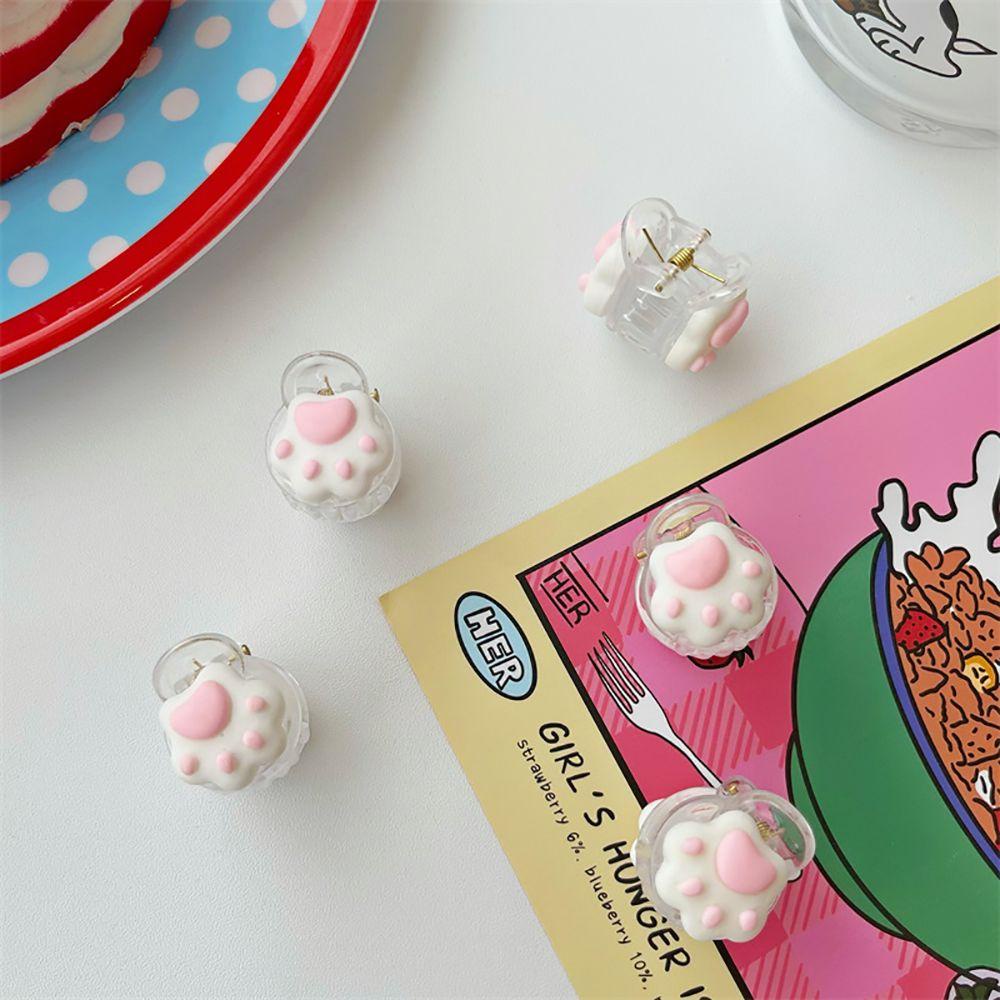 Danilo Kẹp Tóc Hình Móng Vuốt Mèo Bằng Nhựa Resin Dễ Thương Cho Nữ