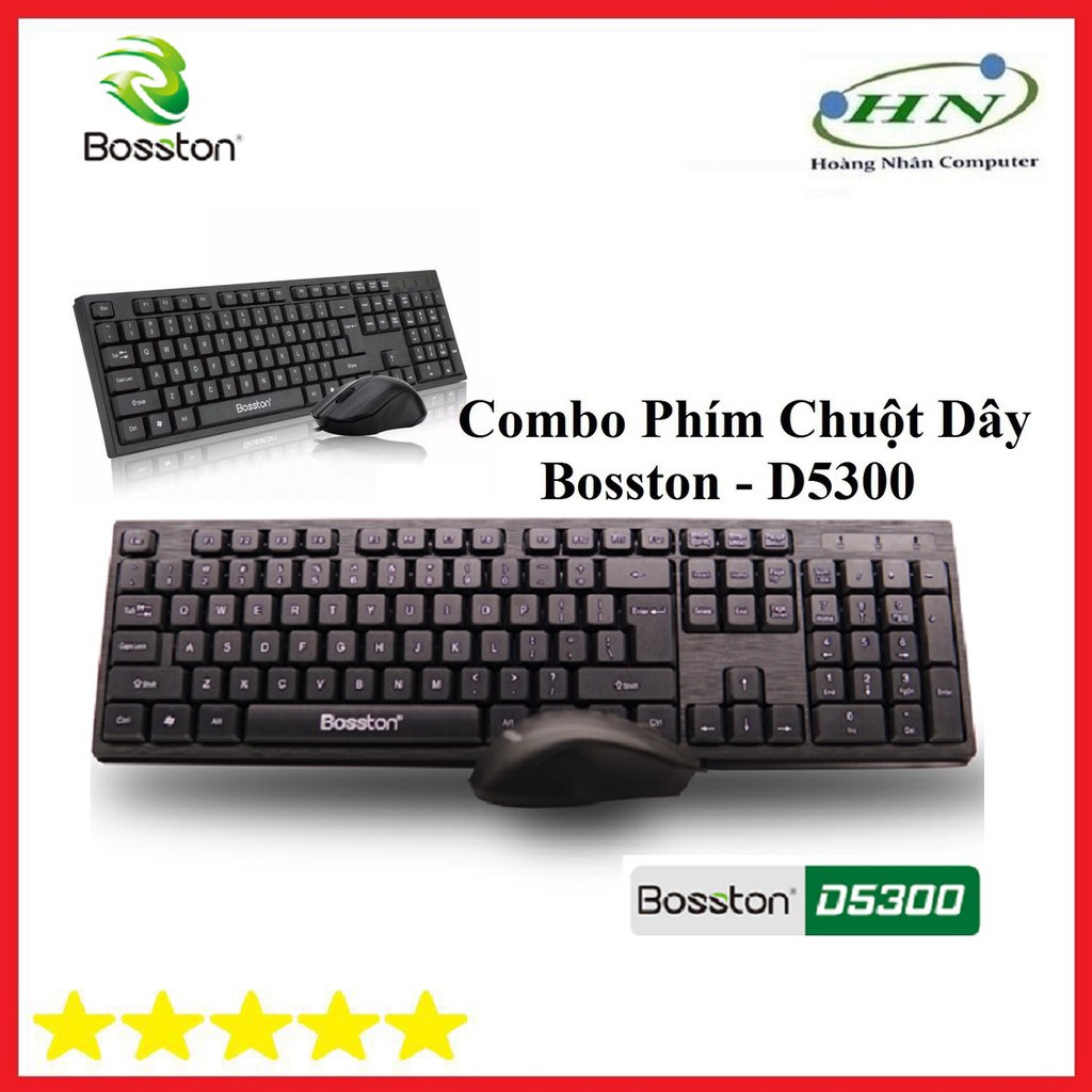 ◇Bộ bàn phím và chuột văn phòng Bosston D5300 có dây