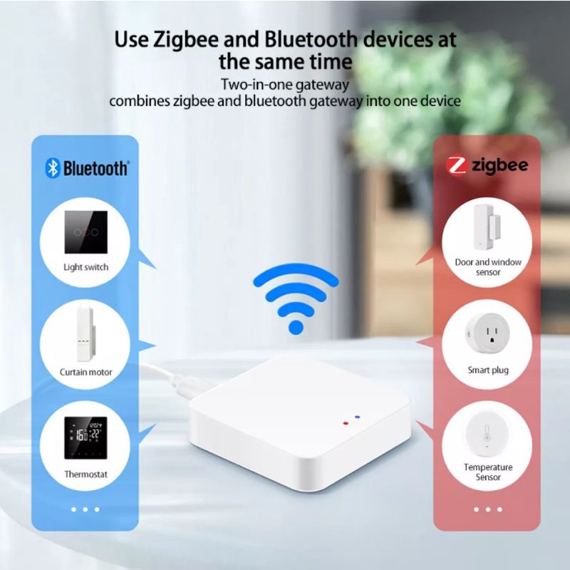 Bộ điều khiển trung tâm Zigbee 3.0 & Bluetooth Tuya, giúp kết nối các thiết bị Zigbee/Bluetooth với Wifi