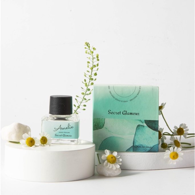 Nước Hoa Vùng Kín Nam Nữ Amelie Secret Glamour 10ml - Hương Hoa Hồng, Hoa Tuyết Tùng, Quả Mâm Xôi Đen Điệu Đà Gợi Cảm