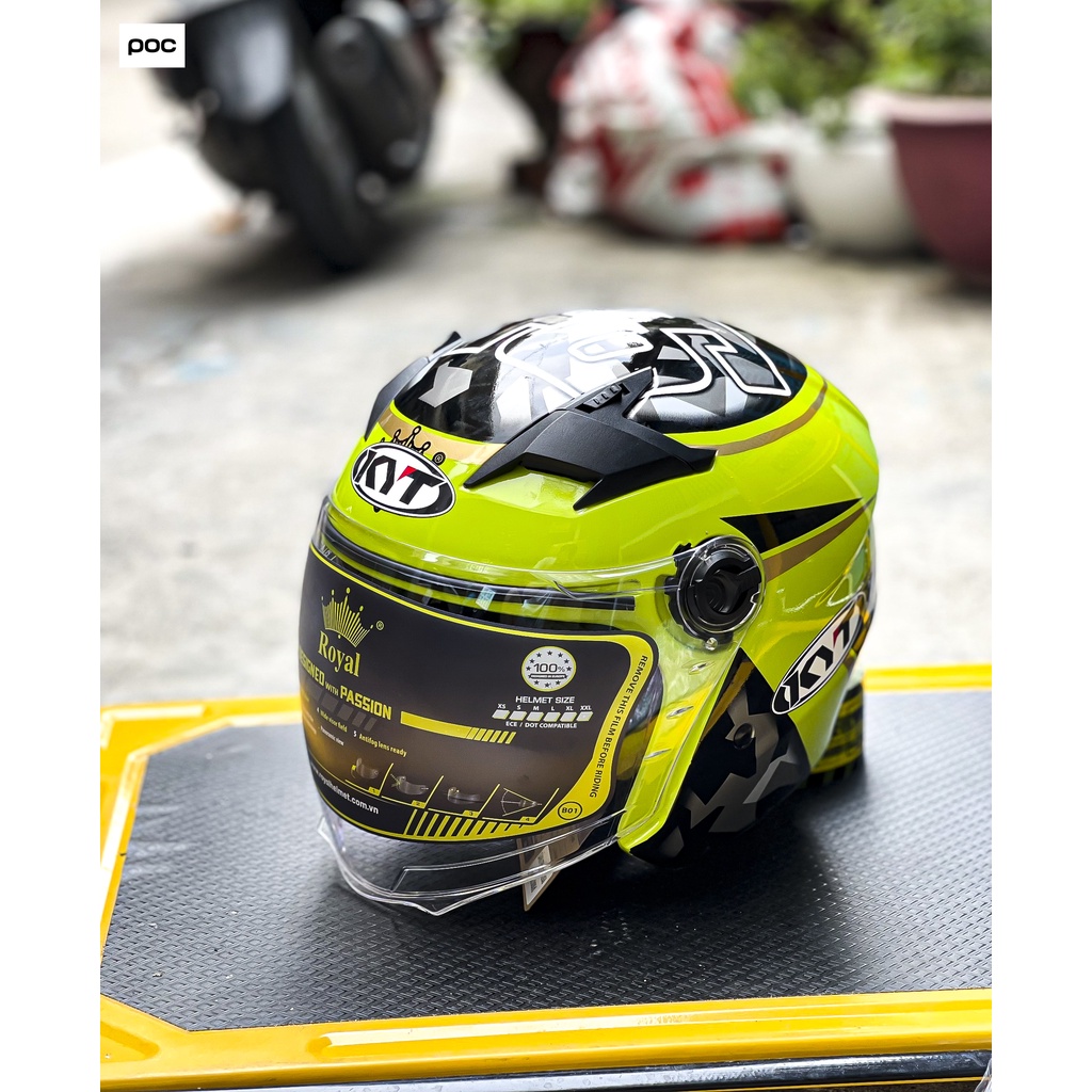 MŨ BẢO HIỂM 3/4 2 KÍNH ROYAL M268 ĐỦ MẪU CHÍNH HÃNG