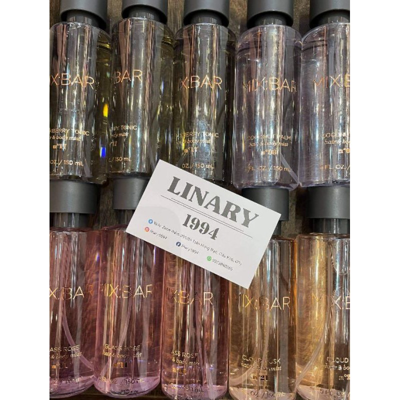 Mix Bar Hair & Body Mist - Xịt Thơm Tóc và Cơ Thể | Thế Giới Skin Care
