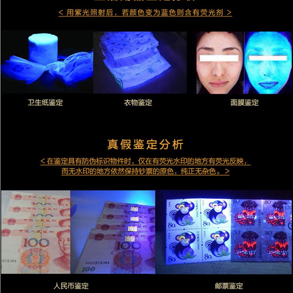 Đèn Pin Alonefire SV300 LED UV 365nm Ánh Sáng Trắng / Vàng Đen