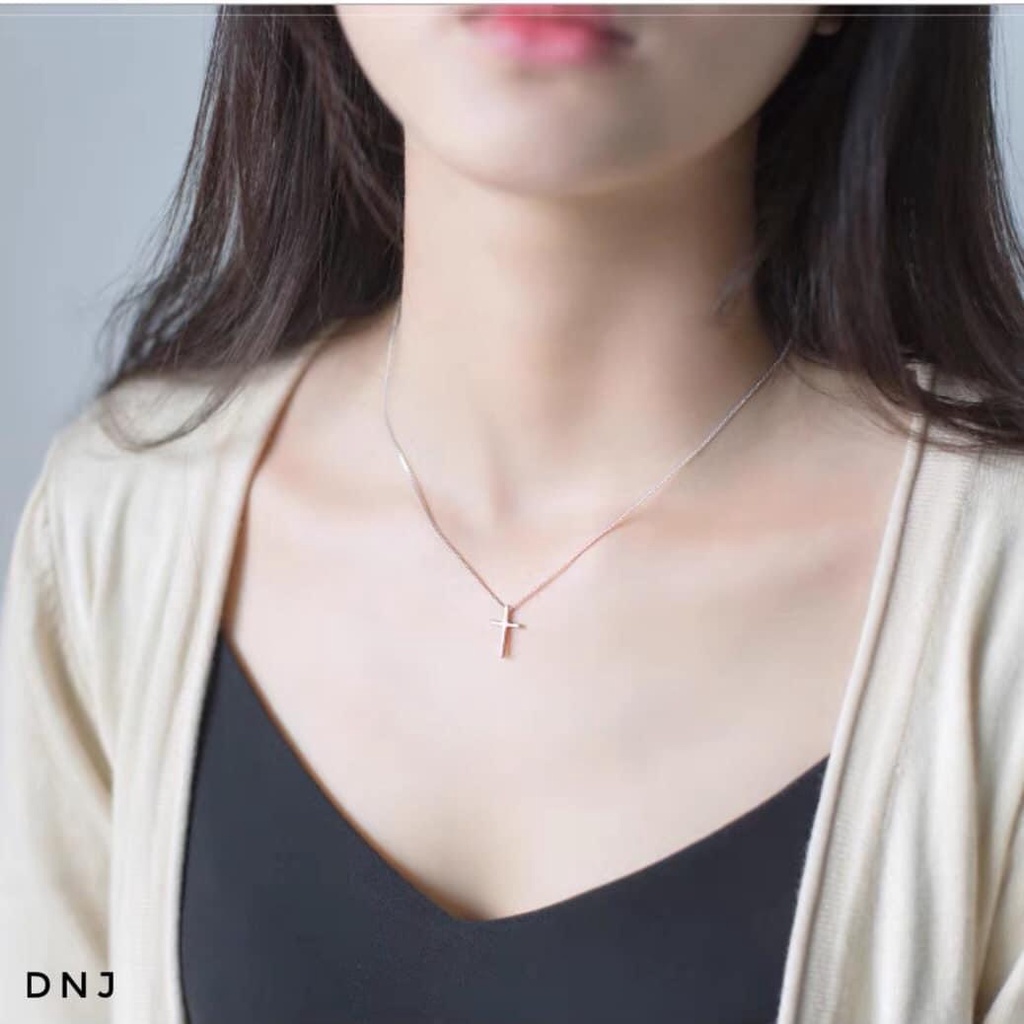 Dây chuyền nữ bạc thật mặt thánh giá đẹp - Kho sỉ bạc Nhất Linh