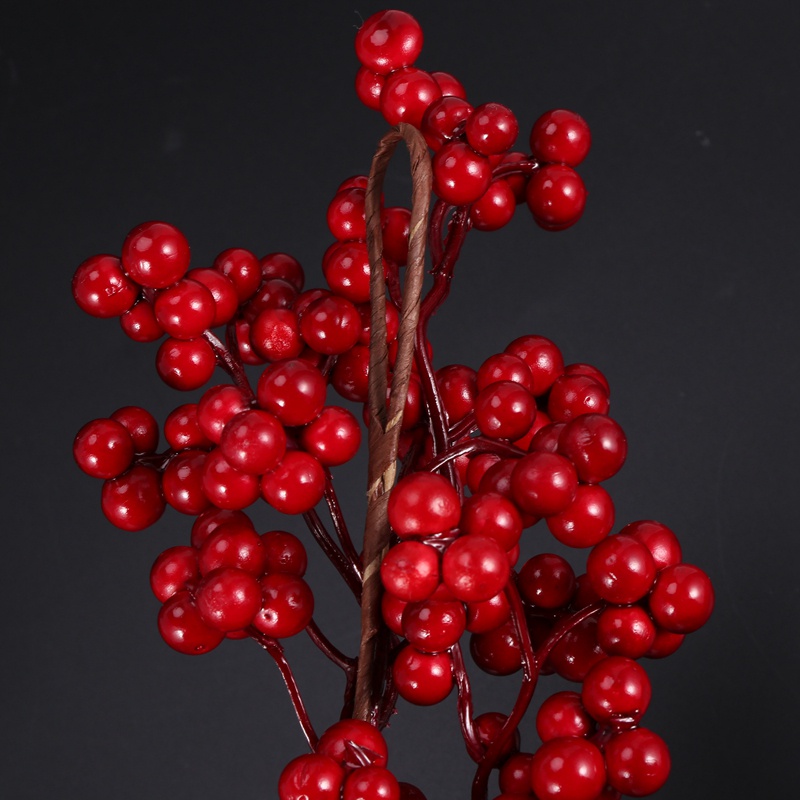 Dây quả mọng đỏ nhân tạo 5.9ft trang trí lò sưởi cho lễ hội giáng sinh