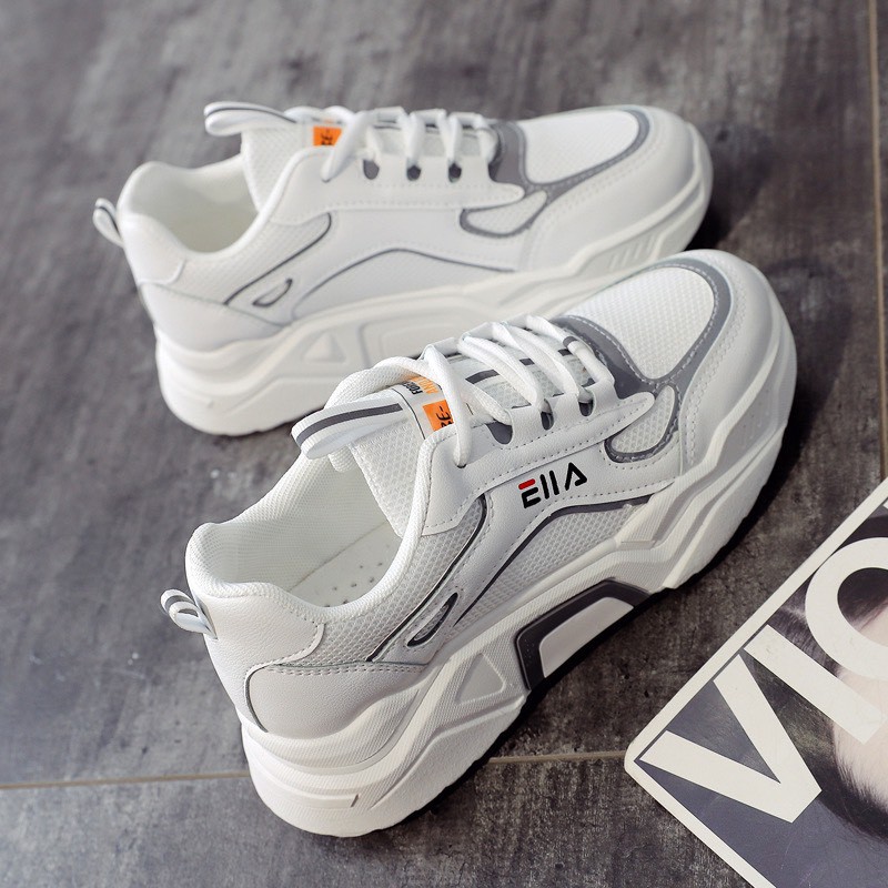 [Mã FAGREEN245 giảm tới 30K đơn 99K] (Có 2 Màu) Giày nam sneakers thời trang - ELLAAA phản quang đen và trắng | BigBuy360 - bigbuy360.vn