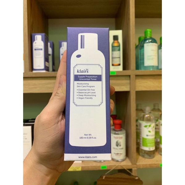 Nước hoa hồng chống viêm không mùi Klairs Supple Preparation Unscented Toner