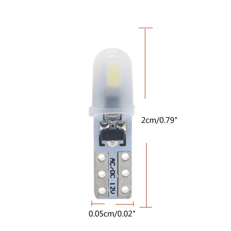 Set 10 Bóng Đèn LED T5 3014-2smd 1.4W Dành Cho Ô Tô