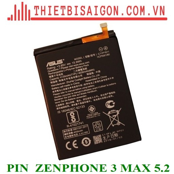 PIN ZENPHONE 3 MAX 5.2