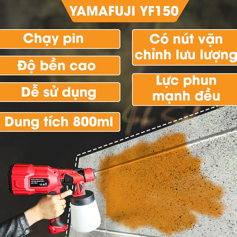 Máy phun sơn Yamafuji YF150 hàng chính hãng