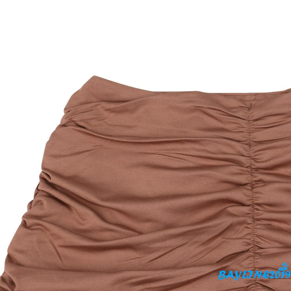 Áo hai dây dáng ngắn/ Chân váy chữ A gợi cảm cho nữ